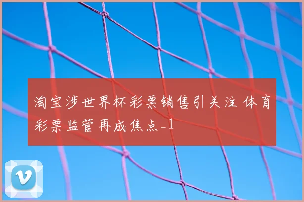 淘宝涉世界杯彩票销售引关注 体育彩票监管再成焦点_1